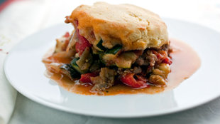 Image for Ratatouille and Sausage Potpie With Cornmeal Biscuits