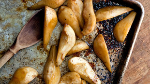 Image for Roasted Pears With Coconut Butterscotch Sauce