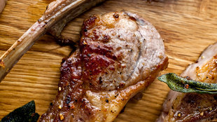 Image for Seared Lamb Chops With Anchovies, Capers and Sage