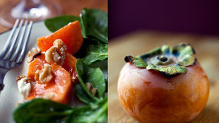 Image for Spinach Salad With Persimmons, Goat Cheese and Walnuts