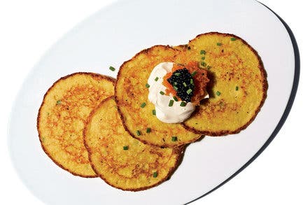 Corncakes With Caviar