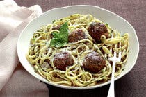 Pasta With Meatballs and Herb Sauce