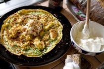 Frittata with Bread and Bottarga