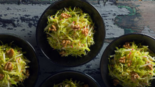 Image for Savoy Cabbage Slaw With Applesauce Vinaigrette and Mustard Seeds