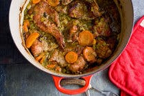 Mustardy Braised Rabbit With Carrots