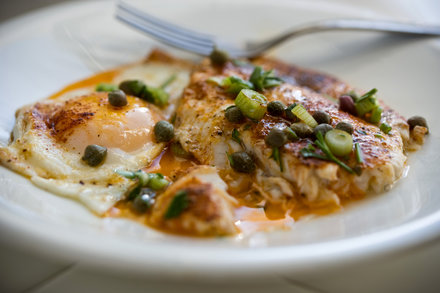 Image for Baked Flounder and Eggs