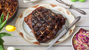 Image for Fresh Ham With Maple-Balsamic Glaze