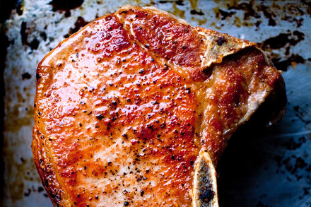 Image for Braised Pork Chops With Tomatoes, Anchovies and Rosemary