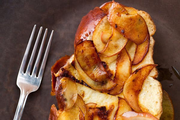 Apple-Gruyère French Toast With Red Onion