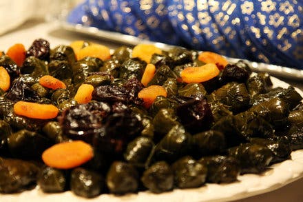 Sweet and Sour Stuffed Grape Leaves