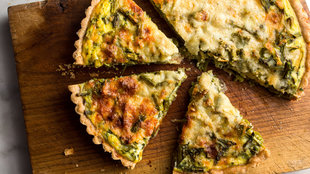 Image for Roasted Asparagus and Scallion Quiche