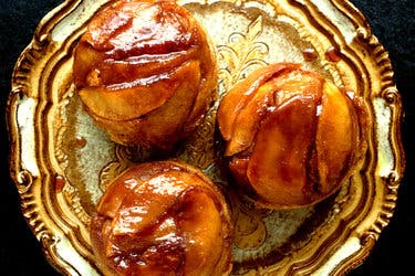 Upside-Down Caramel-Apple Muffins