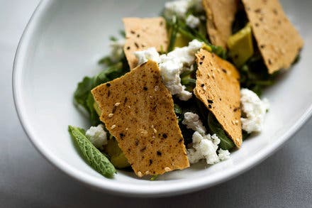 Avocado Fattoush With Mint Vinaigrette