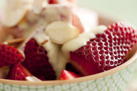 Image for Fresh Strawberries With Almond Crème Anglaise