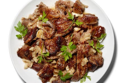 Braised Lamb With Anchovies, Garlic and White Wine