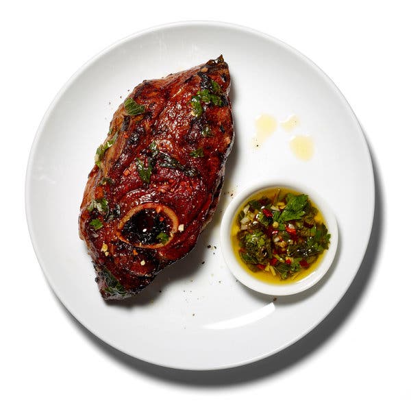 Lamb With Mint Chimichurri