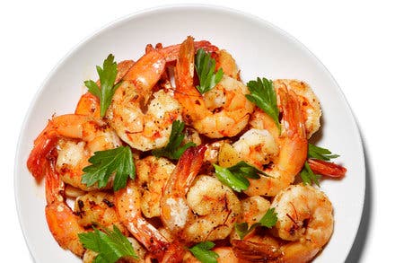 Sautéed Shrimp With Garlic and Saffron