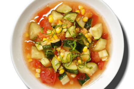 Microwave Summer Vegetable Soup