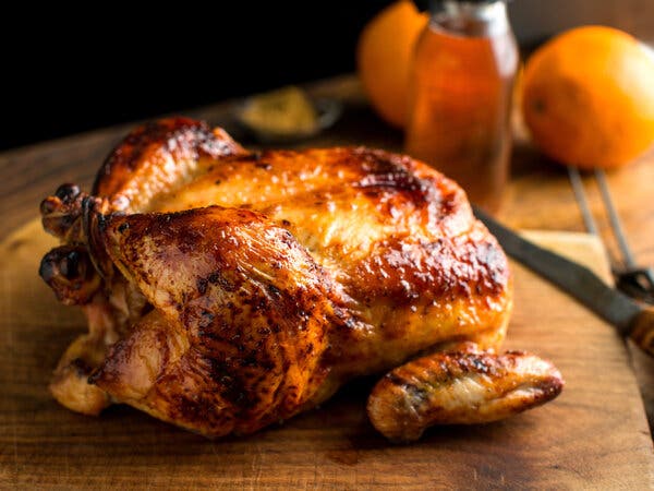 Roast Chicken With Cumin, Honey and Orange