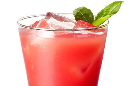 Watermelon Cocktail With Gin and Basil