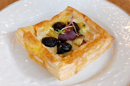 Leek Tart With Oil-Cured Olives