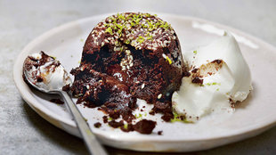 Image for Tahini Chocolate Cakes