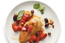 Chicken With Tomatoes, Capers and Olives