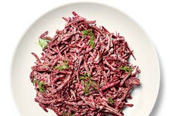 Raw Beets With Creamy Dill