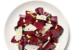 Roasted Beets With Pine Nuts and Parmesan