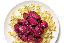 Braised Beets With Sour Cream and Chives