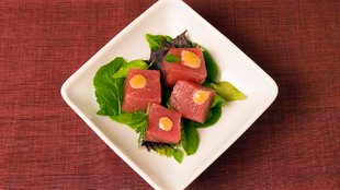Image for Bigeye Tuna With Microherbs and Ginger-Apricot Aioli