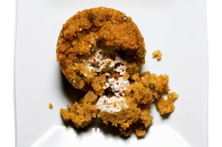 Butternut Squash Kibbeh With Spiced Feta