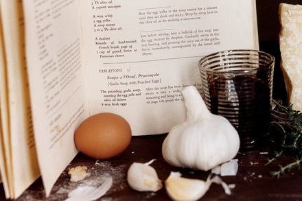 Image for Garlic Soup With Poached Eggs