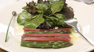 Image for Poached Rhubarb And Asparagus Salad