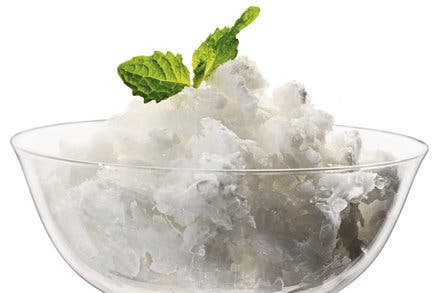 Yogurt and Lemon Granita With Mastic