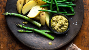 Image for Asparagus, Green Beans and Potatoes With Green Mole Sauce