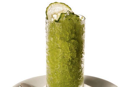 Cucumber and Sake Granita