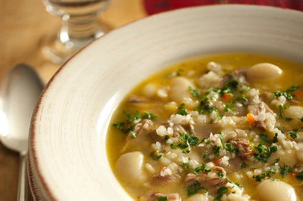 Lima Bean and Porcini Soup