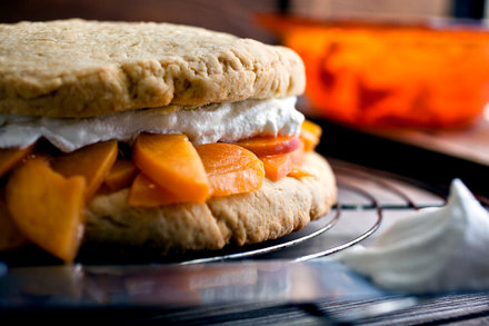 Image for Brown Sugar Shortcake with Warm Bourbon Peaches