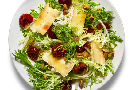 Image for Frisée With Pickled Cherries, Pistachios and Brie