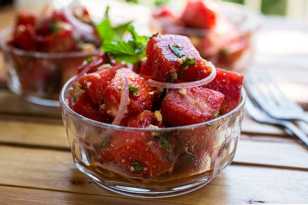 Grilled Watermelon and Feta Salad