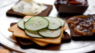 Image for Cheddar, Cucumber and Marmalade Sandwiches