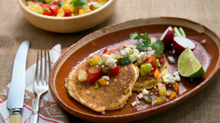 Image for Fresh Corn Griddle Cakes With Spicy Salsa