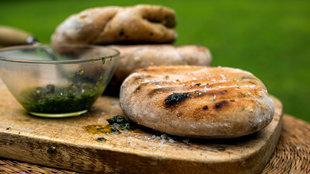 Image for Feta-Stuffed Grilled Flatbread