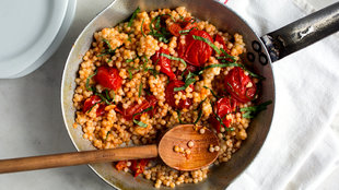 Image for Pearl Couscous With Sautéed Cherry Tomatoes