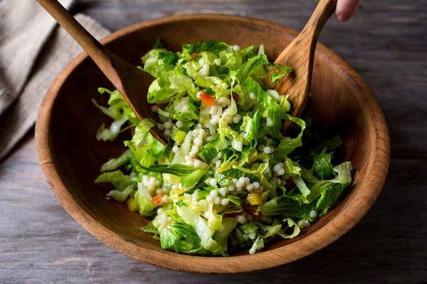 Romaine Salad with Couscous Confetti