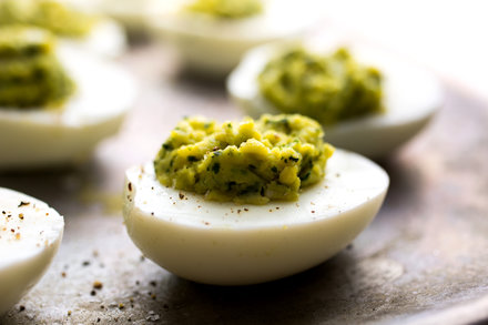 Image for Pesto-Filled Deviled Eggs