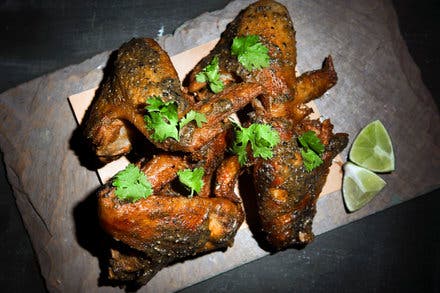 Chicken Wings With Guajillo Anchovy Sauce