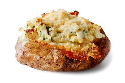 Image for Baked Potatoes With Crab, Jalapeño and Mint