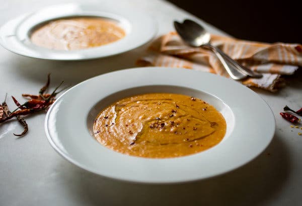 Puréed Trahana and Vegetable Soup